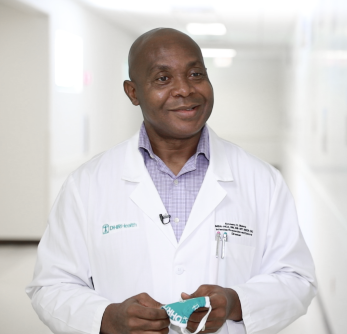 Anthony Obinna, RN, BSMT (ASCP), MBA HCA, CIC, Director of Infection Prevention and Control, DHR Health