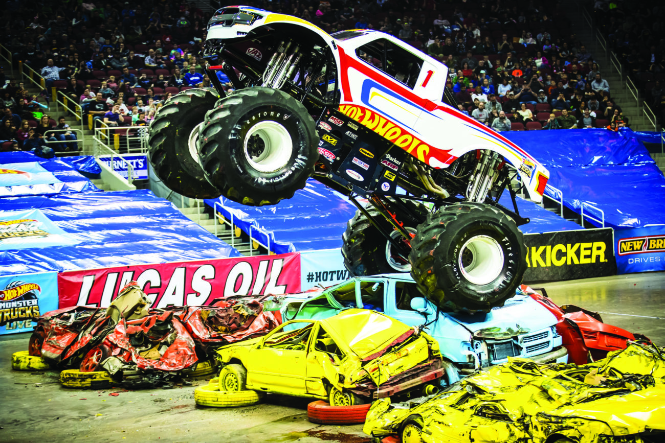 Hitting real life monster truck jumps at Minneapolis Minnesota on