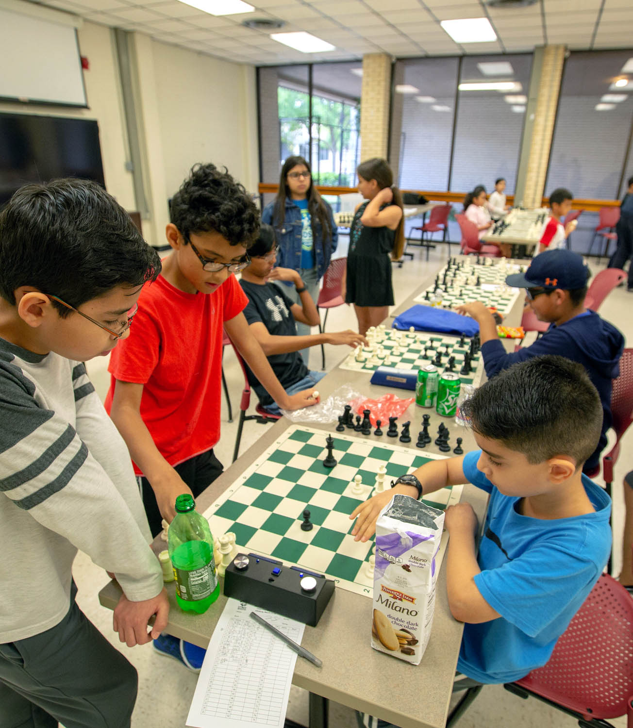 UTRGV Summer Chess Camp participants learn from grandmasters