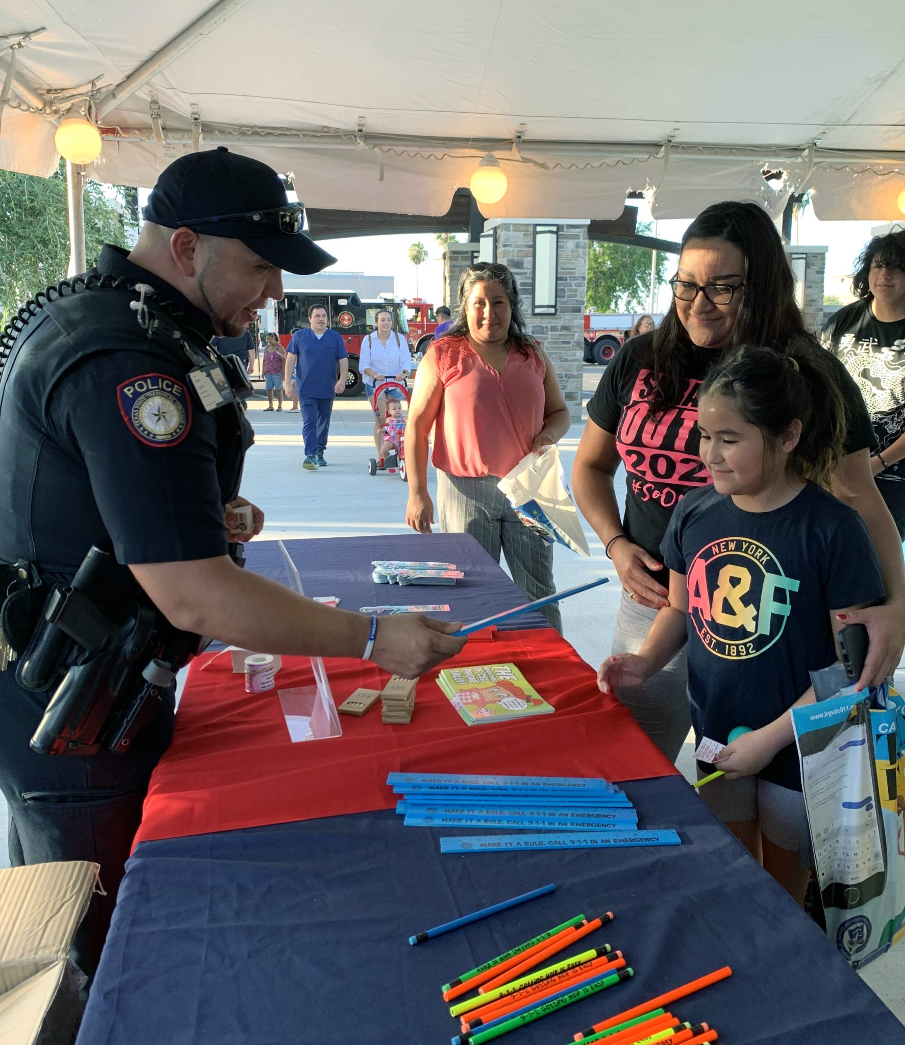 TSTC police department participates in National Night Out with area law