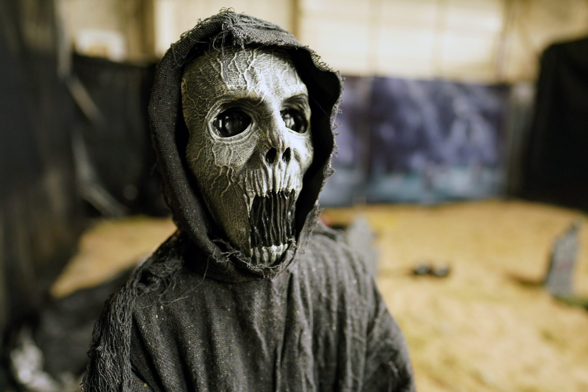 A scary spectacle is on display in the Terror on Texas Avenue haunted house at the livestock show grounds Wednesday, Oct. 12, 2022, in Mercedes. (Joel Martinez | jmartinez@themonitor.com)