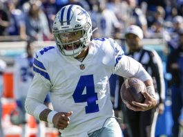 Prescott, Cowboys win 40-34, make Eagles wait on top seed