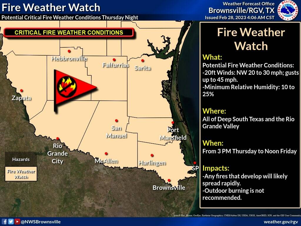 Fire weather watch issued for entire Rio Grande Valley MyRGV picture
