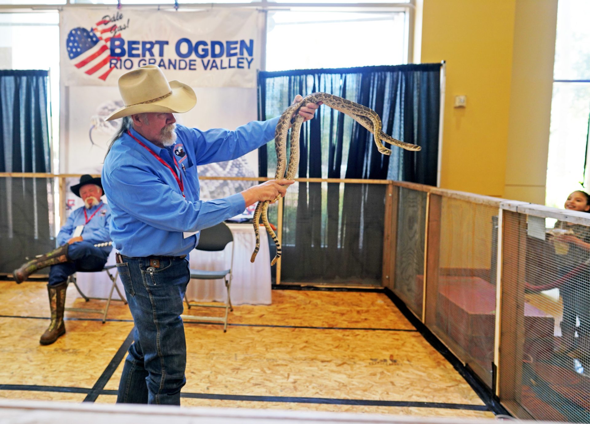 Longtime snake handler still charms at McAllen hunters expo