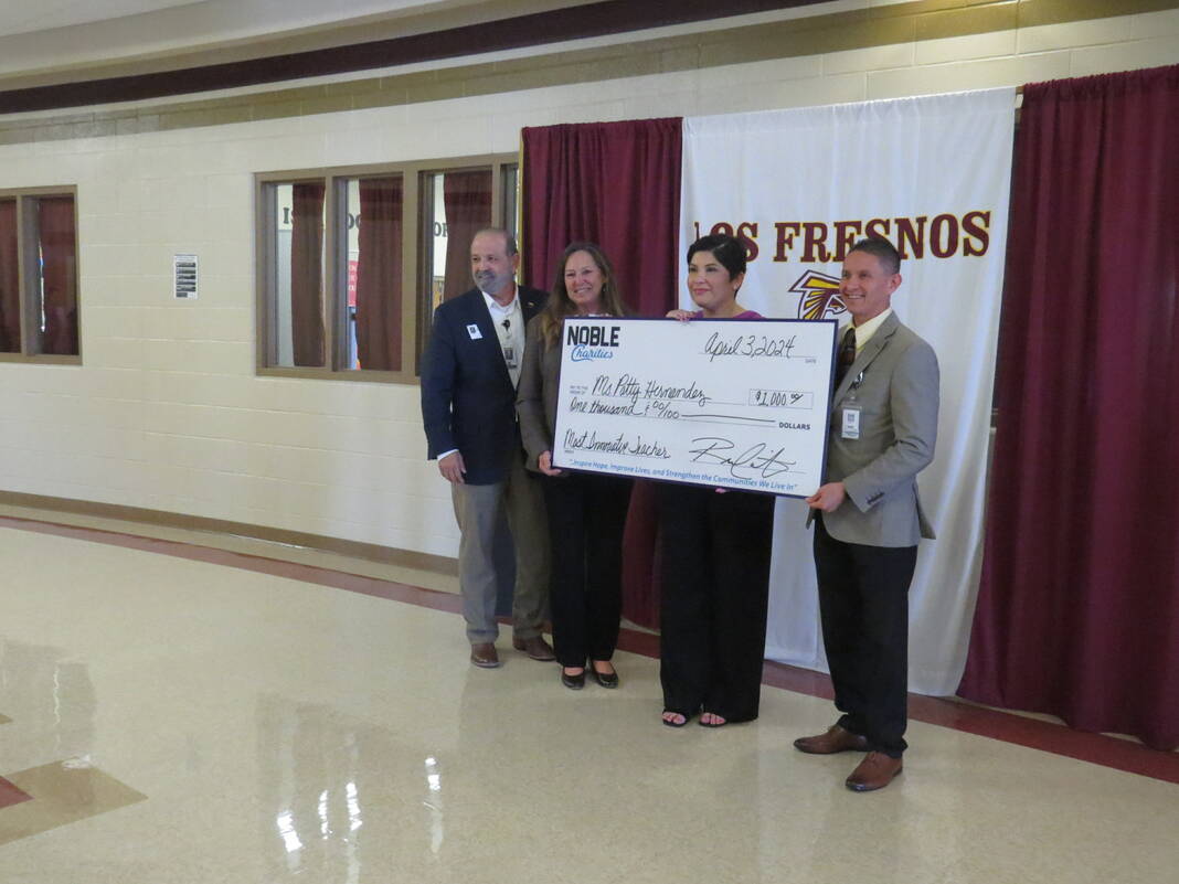 ‘Most innovative’: Los Fresnos teacher tapped for Noble Texas Builders award