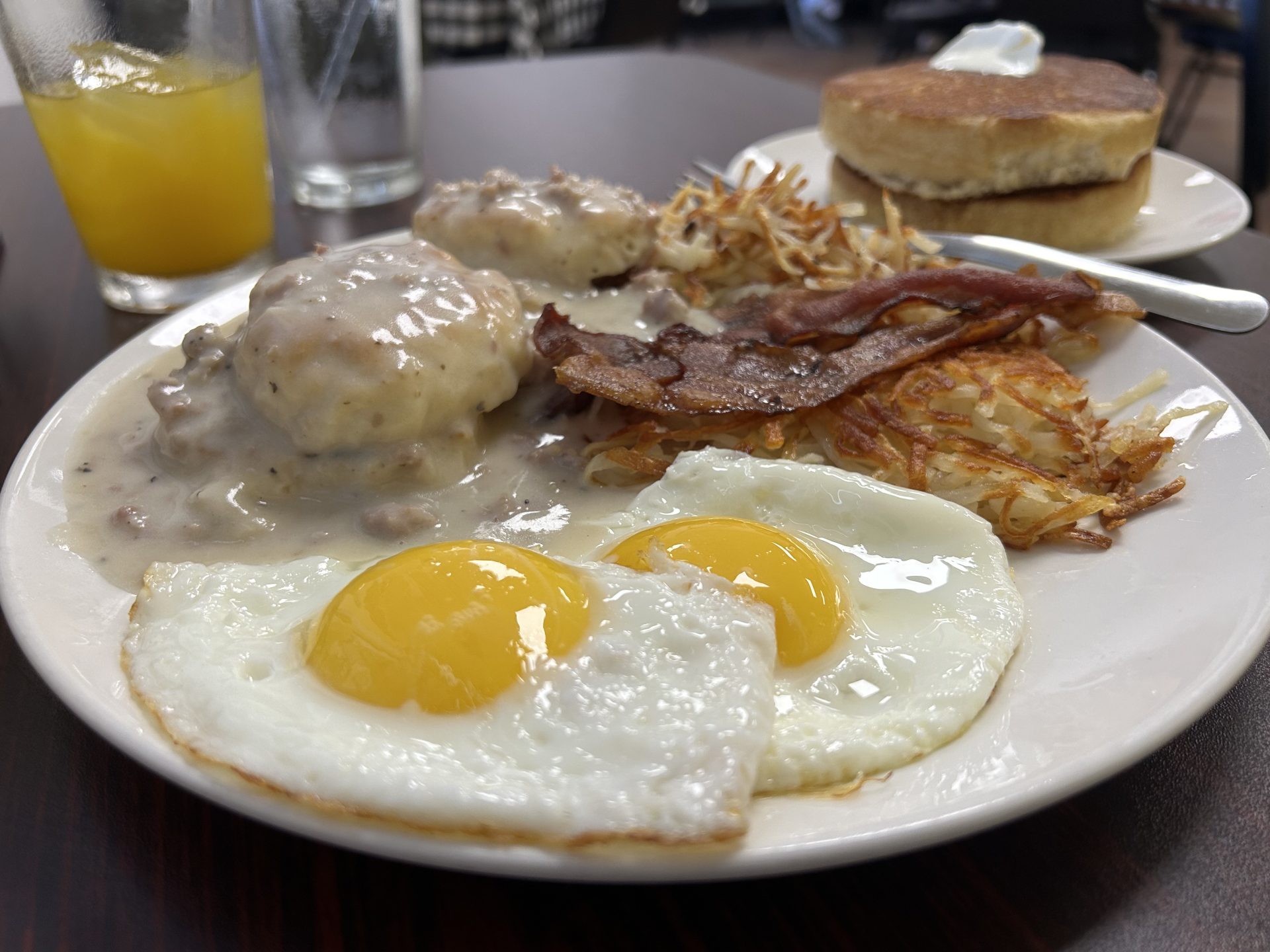 Homestyle breakfast at Donna’s Biscuits & Gravy Neighborhood Kitchen